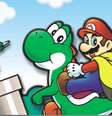 Mario sobre o personagem Yoshi  Foto: Reprodução de caixa do jogo 'Super Mario World - Super Mario Advance 2', para Game Boy Advance / Estadão