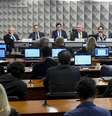 Sessão no Senado da Comissão Parlamentar Mista de Inquérito (CPI Mista) das Fake News, no mês passado  Foto: Marcos Oliveira / Agência Senado / Estadão Conteúdo
