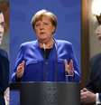 Enquanto os líderes Macron, da França, e Merkel, da Alemanha, tiveram suas respostas à pandemia elogiadas, Trump gerou polarização  Foto: Getty Images/Reuters / BBC News Brasil