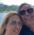 O casal Jorge Fontes e Sonia González no cruzeiro  Foto: Arquivo Pessoal / BBC News Brasil