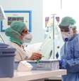 Médicos italianos atuando no hospital de Brescia  Foto: ANSA / Ansa - Brasil
