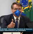 O presidente Jair Bolsonaro em videoconferência com empresários  Foto: Reprodução/TV Brasil / Estadão