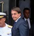O Presidente Jair Bolsonaro almoçou com o comandante da Marinha, almirante de Esquadra Ilques Barbosa Júnior, no 1.º Distrito Naval, localizado na Praça Mauá, Centro do Rio, nesta segunda-feira (20).  Foto: ESTEFAN RADOVICZ/AGÊNCIA O DIA / Estadão Conteúdo