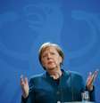Angela Merkel concede coletiva de imprensa sobre pandemia  Foto: EPA / Ansa