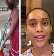 Simone lamenta o cansaço, Gimenez duela com a vassoura e Taís comenta a faxina: nova rotina de 'empreguete'  Foto: Redes Sociais / Reprodução