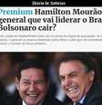 O jornal lisboeta com mais de 150 anos de tradição polemiza ao destacar a ideia do impeachment de Bolsonaro  Foto: Reprodução