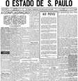 Brasil, São Paulo, SP. 02/11/1918. Capa do Estado de S. Paulo. A gripe espanhola faz milhares de vítimas. Em São Paulo, morrem 8 mil pessoas em quatro dias.  Foto: Estadão Conteúdo