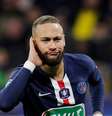 Neymar comemora gol em partida Olympique Lyonnais e Paris St Germain, no estádio Groupama, Lyon, França 4/3/2020  REUTERS/Benoit Tessier  Foto: Reuters