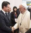 Giuseppe Conte e papa Francisco em foto de arquivo  Foto: ANSA / Ansa - Brasil