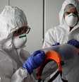 Enfermeiras durante expediente em hospital da Itália  Foto: AFP / Ansa