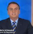 Presidente Jair Bolsonaro durante pronunciamento em cadeia nacional de rádio e TV  Foto: TV Brasil / Reprodução / Estadão Conteúdo