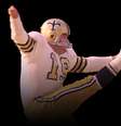 Lenda da NFL, Tom Dempsey morre aos 73 anos por complicações do coronavírus.  Foto: Reprodução/New Orleans Saints Twitter / Estadão
