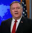 Secretário de Estado dos EUA, Mike Pompeo, durante entrevista coletiva em Washington
07/04/2020
REUTERS/Leah Millis/Pool  Foto: Reuters