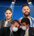 Ídolos do sertanejo acabaram envolvidos involuntariamente na guerra de nervos entre Mandetta e Bolsonaro  Foto: Fotomontagem: Blog Sala de TV /Carolina Antunes / Presidência da República / Divulgação  / Divulgação