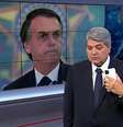 Bolsonaro conversa com Datena na Band: a crescente audiência da TV interessa ao governo  Foto: Reprodução