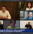 Videoconferência ocupou mais de duas horas da programação da TV Brasil 2  Foto: Reprodução/TV Brasil 2 / Estadão