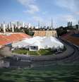 Hospital de campanha erguido no gramado do estádio do Pacaembu, em São Paulo
31/03/2020
REUTERS/Rahel Patrasso  Foto: Reuters
