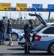Posto de controle policial perto de Florença, na Toscana, durante feriado de Páscoa  Foto: ANSA / Ansa