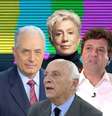William Waack, Clodovil Hernandez, Rubens Ricupero e Luiz Henrique Mandetta: falar demais causou prejuízo à carreira  Foto: Fotomontagem: Blog Sala de TV / Divulgação