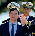 Bolsonaro e Moro chegam para cerimônia em Brasília
11/06/2019
REUTERS/Adriano Machado  Foto: Reuters
