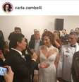 Moro foi padrinho de casamento de Zambelli; em vídeo divulgado pela deputada em fevereiro, ex-ministro discursa desejando felicidades ao casal.  Foto: Reprodução/ Instagram/ Carla Zambelli / Estadão Conteúdo
