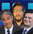 Wyllys disparou contra Moro e acertou também a Globo de William Bonner ao comentar a nova crise política em Brasília  Foto: Fotomontagem: Blog Sala de TV (Fotos: Reproduções / YouTube e Agência Brasil / Divulgação