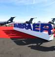 Logo da Embraer em feira de aviação em Las Vegas
21/10/2019 REUTERS/David Becker  Foto: Reuters