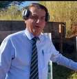 Presidente Jair Bolsonaro 'driblou' apoiadores e imprensa e foi praticar tiro ao alvo na última terça-feira, 28  Foto: Facebook / Jair Bolsonaro / Estadão
