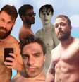 Dave Marshall, Ícaro Silva, Hugo Bonemer, Ansel Elgort e David Paisley: nudez engajada como moeda de troca por uma causa  Foto: Fotomontagem: Blog Sala de TV /Instagram / Reprodução