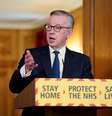 Ministro do gabinete Michael Gove anuncia novo sistema de rastreamento de coronavírus no Reino Unido  Foto: Reuters