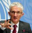 Sub-secretário-geral da ONU para Assuntos Humanitários, Mark Lowcock, em entrevista coletiva em Genebra
04/12/2018 REUTERS/Denis Balibouse  Foto: Reuters