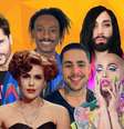 Acima, Jack Mackenroth, Alberto Pereira Jr. e Conchita Wurst; abaixo, Sandra Bréa, Leandro Buenno, Ongina e Jonathan Van Ness: famosos HIV+ dão a cara a tapa para viver com mais transparência e liberdade  Foto: Sala de TV