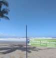 Praia interditada com faixa em Bertioga.  Foto: Prefeitura de Bertioga/Divulgação / Estadão Conteúdo