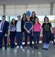O presidente Jair Bolsonaro e youtubers de direita  Foto: Reprodução/Twitter Bia Kicis / Estadão