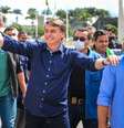 Bolsonaro durante manifestação de apoio ao seu governo na cidade de Brasília, DF, neste domingo, 24  Foto: Wagner Pires / Futura Press