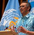Diretor-geral da OMS, Tedros Adhanom Gebreyesus, em Genebra
19/05/2020 Christopher Black/OMS/Divulgação via REUTERS  Foto: Reuters