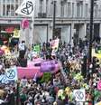 Protesto contra mudanças climáticas em Londres, Reino Unido  Foto: EPA / Ansa - Brasil