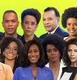 Acima, Luiz Fara Monteiro, Diego Sarza, Zileide Silva, Heraldo Pereira, Cynthia Martins e Manoel Soares; abaixo, Dulcinéia Novais, Joyce Ribeiro, Gloria Maria, Maju Coutinho, Aline Midlej e Luciana Barreto: exceções em uma TV com poucos negros  Foto: Sala de TV