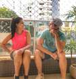 Amanda e Gabriel estão passando a quarentena juntos. Eles aproveitam o isolamento para praticar o esporte que tanto os conecta, a corrida  Foto: Instagram / Reprodução