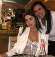Gretchen em restaurante com a filha Giullia Miranda, em Mônaco, França  Foto: Instagram / Gretchen / Estadão