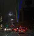 Projecao de luzes em formato de arco iris em homenagem a 24 Parada do Orgulho LGBT, de Sao Paulo e projetada na regiao da Avenida Paulista. Sao Paulo, capital, domingo (14)  Foto: VAN CAMPOS/FOTOARENA / Estadão Conteúdo