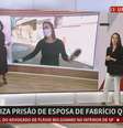 Cecília Flesch teve arroubo de estresse no início de transmissão ao vivo  Foto: Reprodução