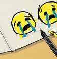 ilustração de emojis chorando  Foto: BBC News Brasil