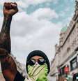 Em Londres, Hamilton participa de protesto contra o racismo  Foto: Reprodução/Twitter / Estadão