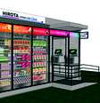 Lojas de 15 e 30 metros quadrados vão funcionar dentro de contêineres adaptados com refrigeração e vitrine.  Foto: Reprodução / Estadão