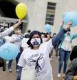 Manifestação de enfermeiros contra gestão da pandemia de coronavírus na Itália, em 9 de junho  Foto: ANSA / Ansa - Brasil