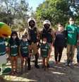 Comitiva do clube com os donativos foi liderada pelo mascote Periquito  Foto: Divulgação / Polícia Militar / Estadão