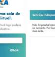 Filas longas e mensagens de 'serviço indisponível' têm sido comuns para os usuários do Caixa Tem.  Foto: Reprodução de tela / Estadão