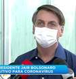 Bolsonaro ganhou destaque nas principais TVs do planeta ao anunciar diagnóstico positivo para o novo coronavírus  Foto: RecordTV  / Reprodução