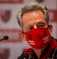 Presidente do Flamengo, Rodolfo Landim, ficou entre a cruz e a espada com a briga na Justiça comum pela disputa ou não do jogo com o Palmeiras, no domingo (27)  (Foto: Divulgação/Marcelo Cortes)  Foto: Gazeta Esportiva